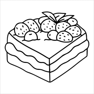 sweet treats bold and easy coloring book large print colouring pages layer cake