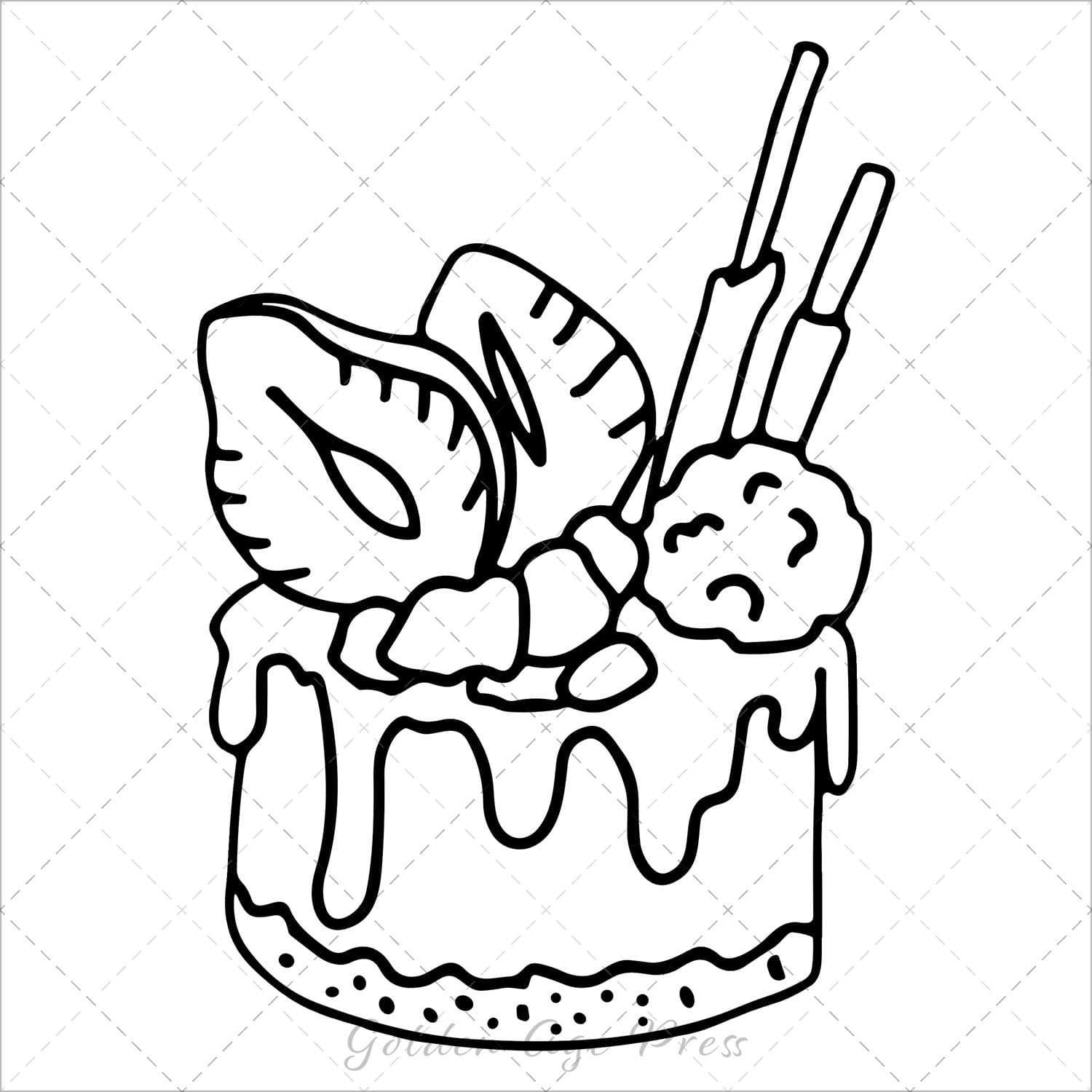 sweet treats bold and easy coloring book for adults large print colouring pages for kids and beginners food snacks desserts theme coloring sheets 