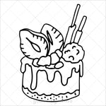sweet treats bold and easy coloring book for adults large print colouring pages for kids and beginners food snacks desserts theme coloring sheets 