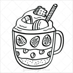sweet treats bold and easy coloring book for adults large print colouring pages for kids and beginners food snacks desserts theme coloring sheets 