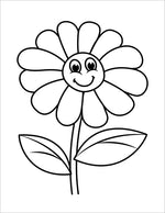 toddler easter coloring book spring flower coloring page for kids