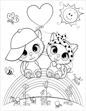 Schattige Katten Kleurboek voor Kinderen 4-8 jaar