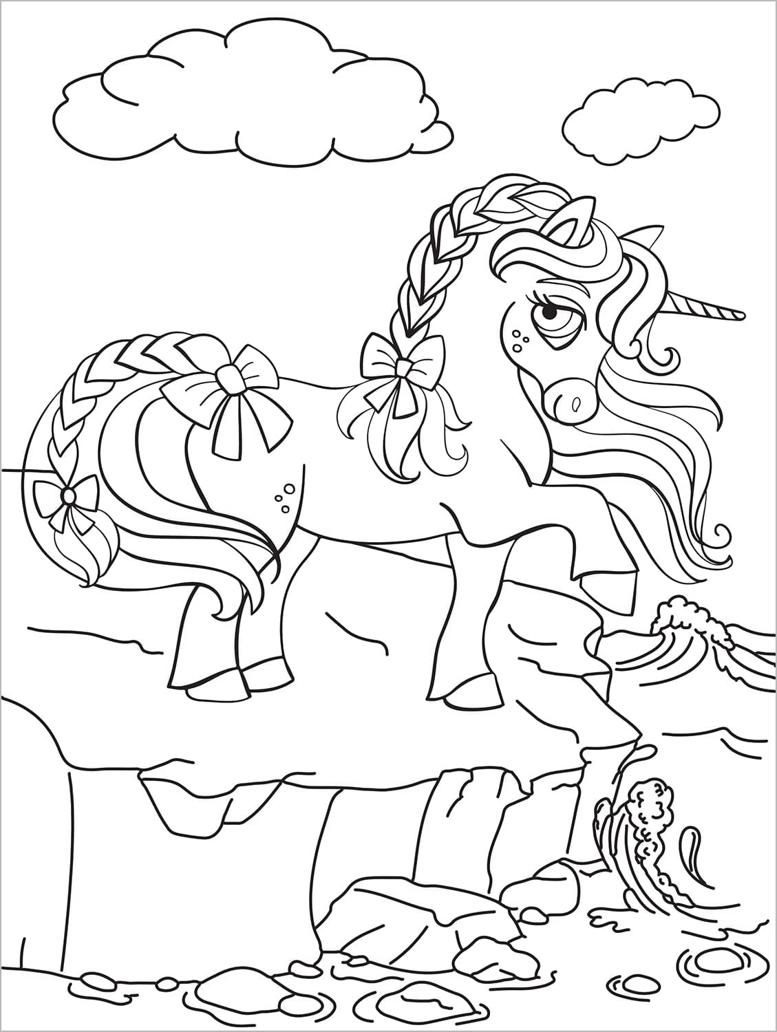 unicorn animals coloring book for kids children colouring pages  for girls horned winged horses rainy day activities color sheets printable download pdf