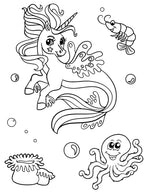 unicorn animals coloring book for kids children colouring pages  for girls horned winged horses rainy day activities color sheets printable download pdf