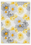 yellow gray floral aesthetic watercolor flowers romantic vintage writing journal notebook lined small A5 and large desktop unique gift